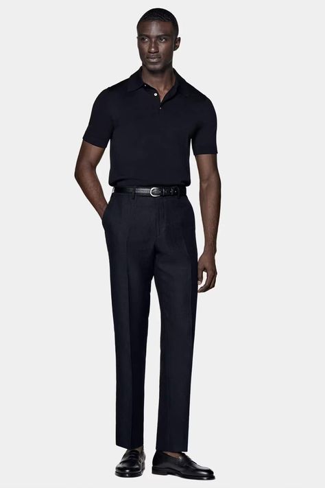 The Modern Man’s 2024 Smart Casual Dressing Guide All Black Smart Casual Men, All Black Business Attire, Men’s Smart Winter Outfits, Tailored Smart Shirt For Workwear, Black Smart Casual Men’s Outfit, Luxury Slim Fit Smart Shirt, Smart Casual Men Outfit, Smart Casual Work Attire, Black Tailored Pants