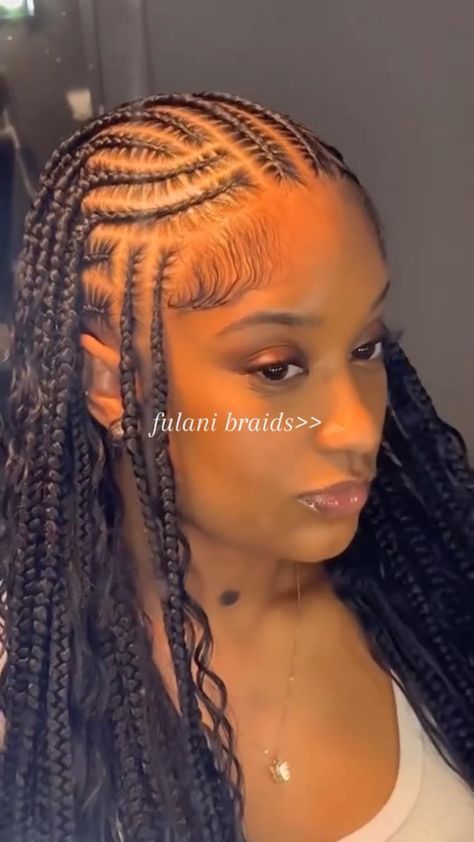 Cornrow Hairstyles Women, Feed In And Knotless Braids, Half Up Half Down Braid Styles, Cornrow Hairstyles Half Up Half Down, Hairstyle Ideas For Black Girls Braids, Back To School Hairstyles Braids 2024, Box Braids Cornrows Hairstyles, Fulani Braids Ideas, Box Braids Hairstyles Styling Ideas