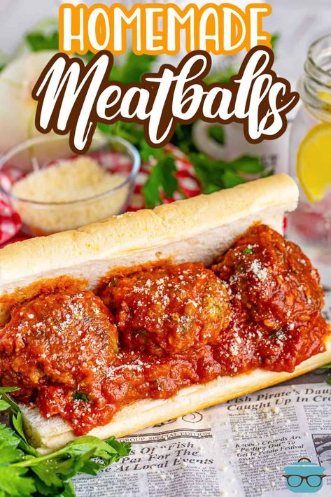 In just a few simple steps, you can have your own moist and flavorful Homemade Meatballs that are perfect for pasta or subs! Homemade Meatball Subs Recipes, Best Meatball Sub Recipe, Homemade Meatballs For Subs, Meat Ball Sub Recipe, Meatball Subs Recipes, Homemade Meatball Subs, Italian Meatball Subs, Meatball Sub Recipe, Beef Casseroles