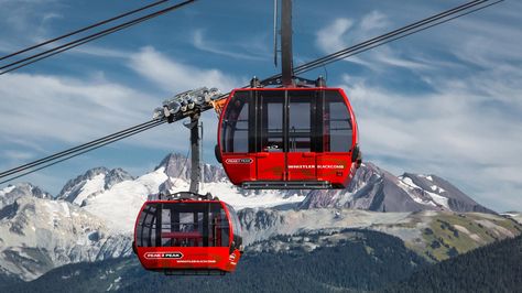 Pesk 2 peak gondola Whistler Blackcomb Whistler Mountain, Gondola Lift, Whistler Village, Whistler Blackcomb, Amazing Wallpaper, O Canada, Mountain Wallpaper, Travel Magazine, Weather Report