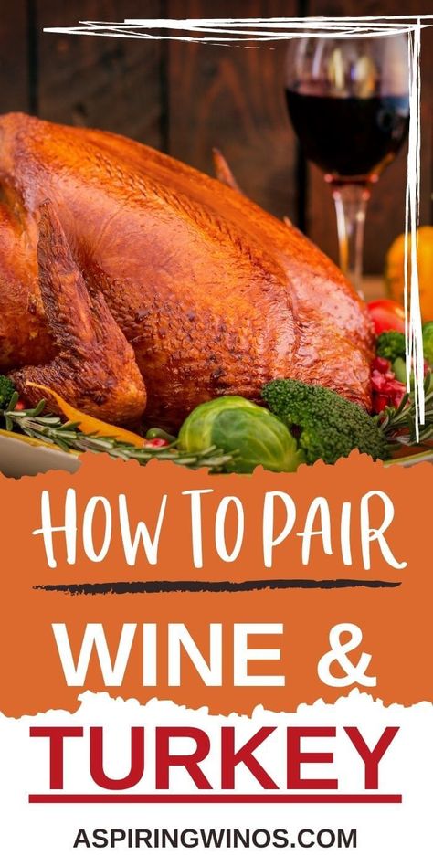 Turkey Wine Pairing, Turkey Wine, Thanksgiving Wine, Wine Pairings, Turkey Gravy, Spicy Dishes, Thanksgiving Food, Turkey Dinner, Types Of Wine