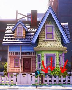 16 Small Details That Prove "Up" Is The Greatest Pixar Movie Ever Up House Pixar, Up House Drawing, Up Movie House, Disney Up House, Carl Y Ellie, Up 2009, Up Pixar, Up The Movie, Disney Pixar Up