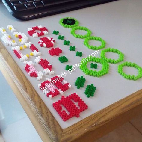 Hama Mario, Perler 3d, Perler Bead Mario, Hama Beads 3d, Piranha Plant, Hamma Beads Ideas, Work Photos, 3d Perler Bead, Beads Patterns