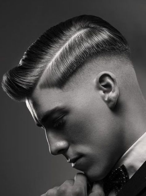 Old School Mens Haircut, Classic Haircut Men, Trending Hairstyles For Men, Barber Haircuts, Classic Haircut, Rockabilly Hair, Great Haircuts, Men Hair Color, Cool Hairstyles For Men