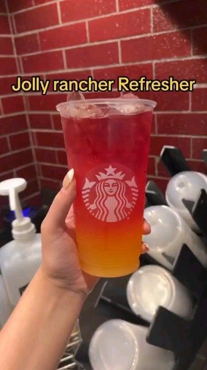 73K views · 9.4K reactions | Viral starbucks drinks on Reels | thatstarbuxgirl · Original audio Diy Jolly Rancher, Starbucks Hacks, Starbucks Secret Menu Drinks, Starbucks Barista, Starbucks Refreshers, Diy Drinks, Starbucks Inspired Ice Coffee, Starbucks Secret Menu, Starbucks Coffee Recipes