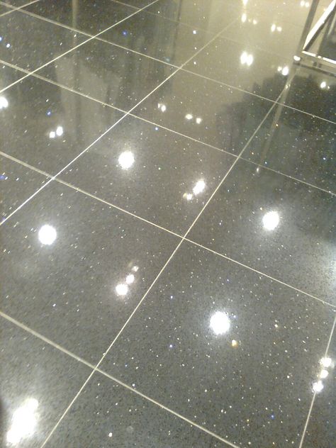 Forever 21 floor.  I've made up my mind, this floor will be in my bathrooms! Tiles Floor Bedroom, Glitter Bathroom, Sparkle Tiles, Sparkle Floor, Glitter Floor, Bathroom Tile Diy, Glitter Tiles, Glitter Grout, Cheap Tiles