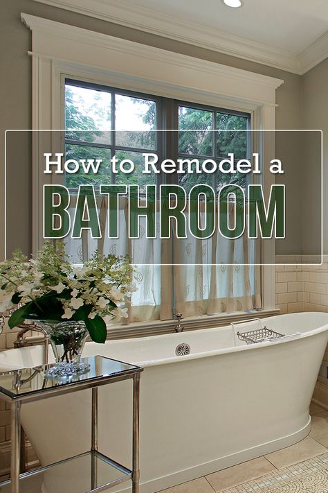 Remodeling your bathroom and not sure where to start? Follow this 7-step guide for a DIY bathroom remodel. #bathroomremodel #renovations #homeremodel #DIY #bathroom Bathroom Craftsman, Remodeling A Bathroom, Bathroom Renovation Cost, Interior Remodeling, Bathroom Remodel Cost, Budget Remodel, Interior Layout, Bathroom Diy, Interior Remodel