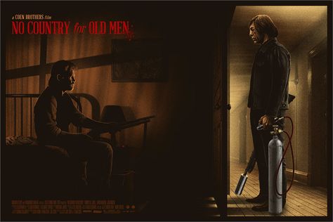 No Country For Old Men Art, No Country For Old Men Poster, No Country For Old Man, Anton Chigurh, No Country For Old Men, Movie Synopsis, Best Movie Posters, Modern Western, Pop Culture Art