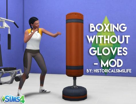 History Lover's Sims Blog: Boxing Without Gloves - Mod • Sims 4 Downloads Sims 4 Boxing Cc, Sims 4 Mods Cc, Sims 4 Downloads, Sims 4 Update, Hand Gloves, Punching Bag, Cc Sims, Sims 4 Game, Boxing Gloves