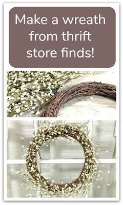 How to Make a Pip Berry Wreath From a Thrift Store Find Pip Berry Wreath, Pip Berry Garland, Wreath Holder, Upcycle Repurpose, Berry Garland, Berry Wreath, Diy Garland, Spring Easter Decor, Thrift Store Finds