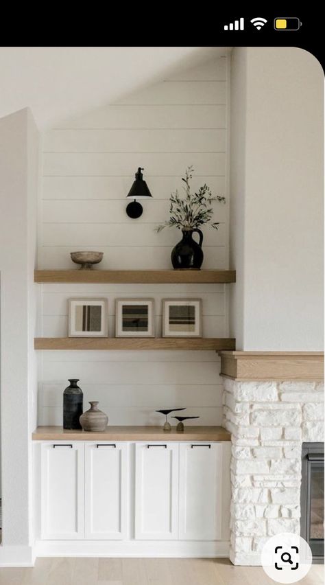 Built In By Fireplace, Built In Shelves Living Room, Living Room Built Ins, Fireplace Built Ins, General Ideas, Ideas Hogar, Home Fireplace, Ideas Living Room, Living Room Wall Decor