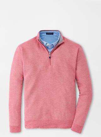 Pullovers & T-Shirts | Peter Millar French Tulip, Golf Fashion Men, Half Sweater, Sherpa Trucker Jacket, 1/4 Zip Sweater, Field Guide, Golf Fashion, Peter Millar, Trucker Jacket