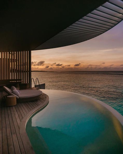 Villas reveal vibrant sunsets and endless waves at The Ritz-Carlton #Maldives, Fari Islands. | Instagram Ritz Carlton Maldives, Water Villa, Fantasy Life, Ritz Carlton, Future Life, Luxury Life, Maldives, Dream Vacations, Dream Life