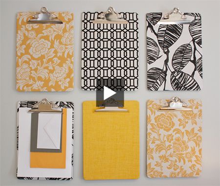 DIY Clipboards & Trays Clipboard Crafts, Diy Clipboard, Office Organization At Work, Desk Organization Office, Memo Boards, Office Crafts, Craft Room Office, Office Art, Clipboard