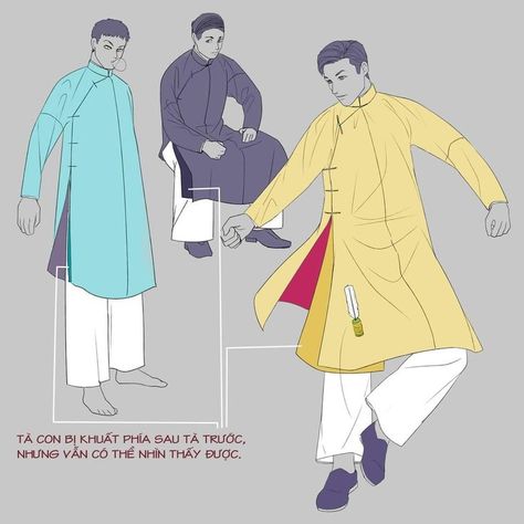 Chinese Traditional Clothing Men, Vietnam Art Design, Ao Dai Men, Imperial Clothing, Vietnamese Traditional Clothing, Vietnam Costume, Vietnamese Men, Vietnam Clothes, Traditional Asian Clothing