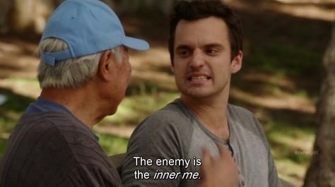 Nick Miller Funny, Meg Core, Sitcom Quotes, Sitcoms Quotes, Nick Miller Quotes, Movie Journal, New Girl Quotes, Baba Jaga, Changing Your Life