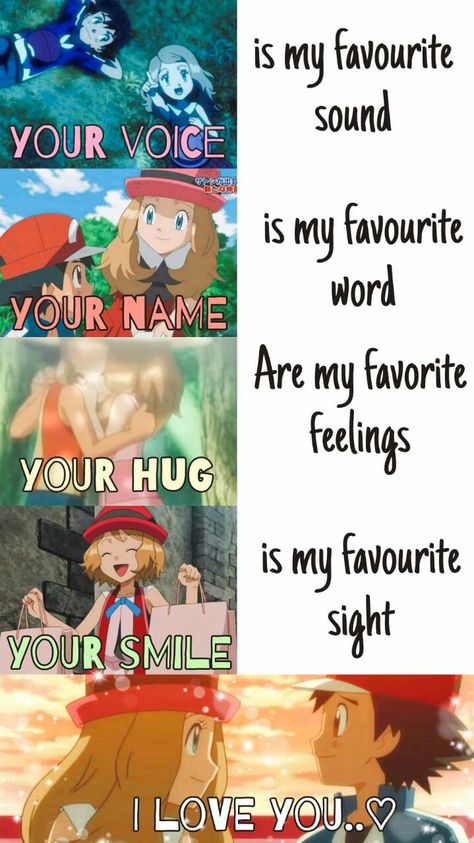 Pokemon Ash X Serena, Ash X Serena, Pokemon Amv, Ash And Serena, Ash Serena, Pokemon Quotes, Female Pokemon Trainers, Pokemon Anime Characters, Pokemon Ash And Misty