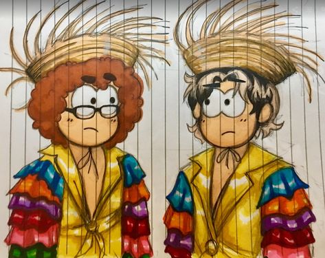 I drew Matt and Trey from their roles in the movie, "BASEketball" Trey And Matt, Trey Parker Matt Stone, Trey Parker, Matt Stone, South Park Fanart, My Ride, South Park, Coop, Random Things