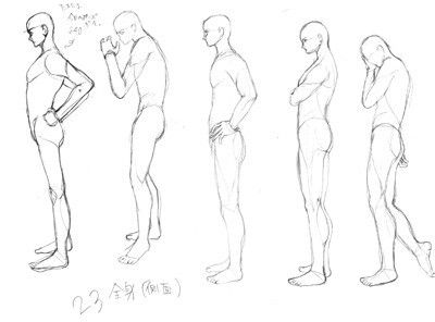 Side Body Poses Reference, Male Side View Drawing Reference, Side Profile Drawing Full Body Poses, Sideview Drawing Reference Man, Side Profile Drawing Standing, Male Body Side View Drawing, Side View Standing Pose Drawing, Men Side Profile Body Drawing, Full Body Side Profile Male