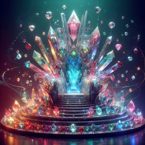 Crystal Throne, Bathroom Wall Decor Diy, Concert Stage Design, Photoshop Backgrounds Backdrops, Floor Wallpaper, Diamond Art Painting, Jewelry Mirror, Hur Man Målar, Beautiful Wallpapers Backgrounds