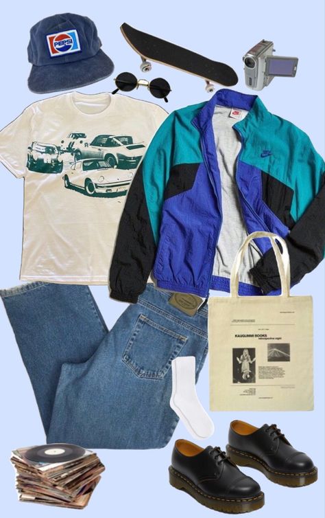 Skateboard Fashion Skater Style Mens, Skater Boy Summer Outfits, 80s Boys Outfits, 80s Teenage Fashion, 90s Skater Fashion Men, 90s Aesthetic Outfit Men, Skater Boys Outfits 90s, Stranger Things Outfit Men, 90 Style Outfits 90s Fashion Men