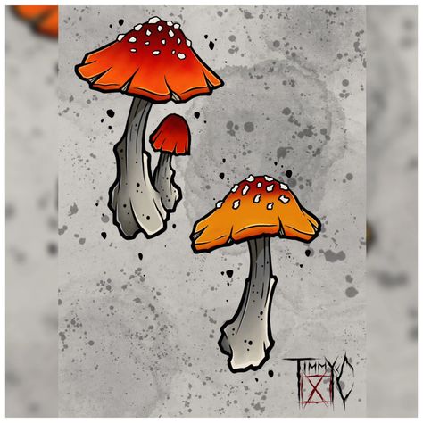 Something a little different I want to experiment with! Colour mushies up for grabs! Contact me to book in! #mushroom #mushroomdrawing #mushrommtattoodesign #colourtattoodesign #procreateart #digitaltattoodesign #digitaldrawing #cheyennetattooequipment #cheyennehawkthunder #worldfamousink #killerinktattoosupplies #procreate #procreateart #procreatetattoodesign #uktattoostudio #thornabytattoostudio #markedforlifeuk #TimmyCTattoos Neo Trad Mushroom Tattoo, Neotrad Mushroom, Mushroom Flash, Mushroom Tattoo, Tattoo Practice, Mushroom Tattoos, Mushroom Drawing, Tattoo Equipment, Tattoo Flash Art