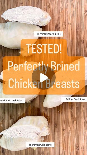 Christine Pittman, M.A. on Instagram: "If you’re grilling chicken breasts, baking or pan-frying, brining them makes them extra juicy and flavorful. Here’s how to brine chicken with the perfect brine recipe and the timing too. Note that I have fully-tested the different timing and found that the 40 minutes to an hour is best, but 30 minutes will have an impact too. Longer than 1.5 hours and it gets too salty. #brinechicken #grilledchicken #howtocookchicken #salt #chickenrecipes #chickenbreastideas" How To Brine Chicken, Brining Chicken, Brine Chicken Breast, Grilling Chicken, Salt Brine, Brine Chicken, Pan Frying, Brine Recipe, Grilling Chicken Breast