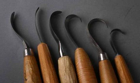 which spoon/hook knife to use Spoon Carving Tools, Wooden Spoon Carving, Wood Spoon Carving, Carved Wooden Bowl, Wood Carving Tools Knives, Carved Spoons, Green Woodworking, Spoon Carving, Spoon Knife