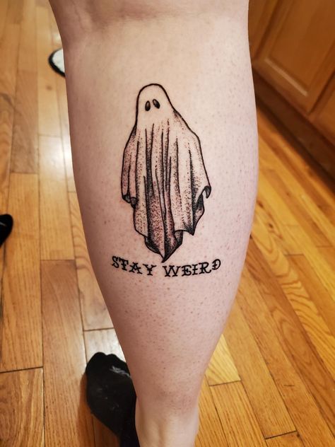 Weird Tattoos Funny, Keep It Weird Tattoo, Stay Spooky Tattoo, Weirdo Tattoo, Stay Weird Tattoo, Stay Weird Alien Tattoo, Tree Tattoo Forearm, Tattoo 2023, Tattoo Forearm