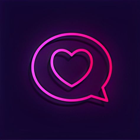 Dating-app Dating App Aesthetic, App Aesthetic, Dating App, Ios Icon, Ios, Neon, Quick Saves