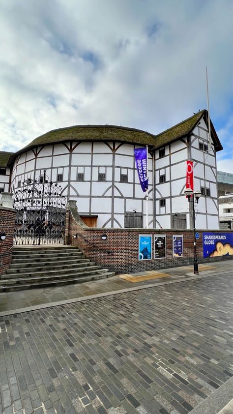 Outside view of Shakespeare’s Globe Theatre in London, England. London Globe Theatre, Globe Theater London, Shakespeare's Globe Theatre, London Shakespeare, Shakespeares Globe, Shakespeare Globe, Southbank London, The Globe Theatre, Globe Theatre