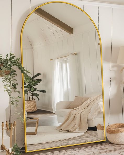 Oversized Floor Mirror, Arched Full Length Mirror, Mirror For Bedroom, Baroque Mirror, Floor Length Mirror, Full Mirror, Floor Standing Mirror, Mirror Wall Bedroom, Full Body Mirror