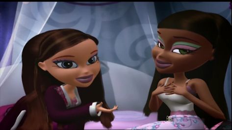 Bratz Reaction, Bratz Cartoon, Bratz Outfits, Bratz Yasmin, Bratz Girls, Pretty Aesthetic, Doll Aesthetic, Cartoon Profile, Pfp Ideas