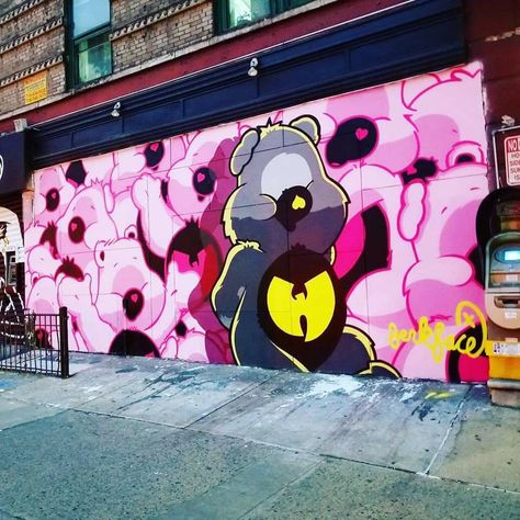 #WuTangMural #WuTang #Mural #Graffiti #UrbanArt #IncarcerateJerkface #ArtWeirdo #StreetArt #CareBearMural Graffitti Street, Graffiti Inspiration, Graffiti Tags, Sketch Wall, Faces Art, Caravan Ideas, Hip Hop Artwork, Graffiti Artwork, Art Area