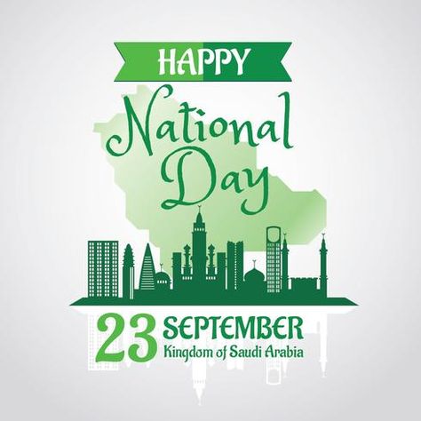 Kingdom of Saudi Arabia National Day with Skyline Background Happy Saudi National Day, Saudi National Day Decoration Ideas, National Day Saudi Design, Saudi National Day Art, Saudi National Day Design, Saudi Arabia National Day, Skyline Background, Saudi National Day, National Day Saudi