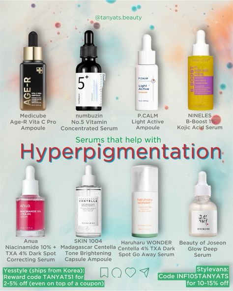 ⬇️ Which one is right for you? When it comes to brightening serums, it’s important to note that not all active ingredients work the same way. Let’s start with the options containing Vitamin C. 👉🏻 Vitamin C: Great for brightening overall skin tone and fading sun spots or freckles. It’s an antioxidant that protects against sun damage and lightens dark spots over time. ▫️ Medicube Age-R Vita C Pro Ampoule — I love this serum because it feels very luxe, but it’s not for very sensitive skin. T... Skincare For Brightening Skin, Coquette Skincare, Skin 1004, Vitamin C Skincare, C Beauty, Haruharu Wonder, Korean Skin Care Secrets, Brightening Skincare, Skin Advice