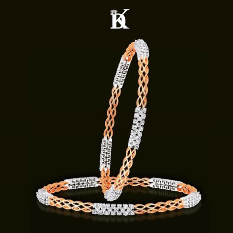 Diamond Bengals Jewellery Designs, Diamond Bengals, Churi Design, Mens Silver Chain Necklace, Jadau Jewellery, Diamond Pendant Jewelry, Ladies Bangles, Diamond Bangles, Diamond Bracelet Design