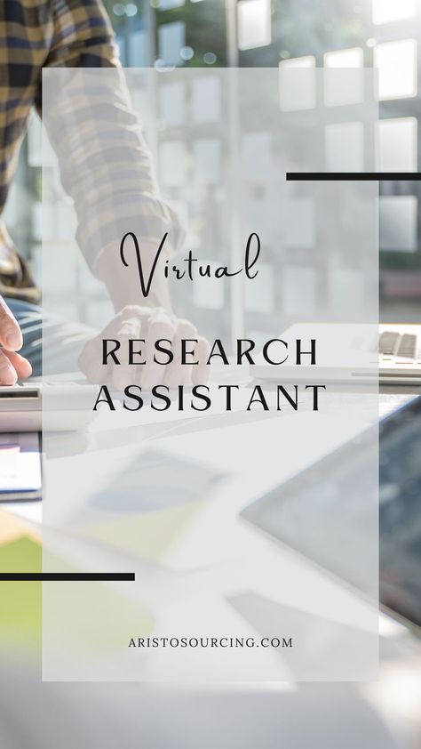 Virtual research assistants are remote employees who manages online research-related tasks for your business.  📚

𝗪𝗵𝗮𝘁 𝗖𝗮𝗻 𝗧𝗵𝗲𝘆 𝗗𝗼?
1. Travel Research
2. Influencer Research
3. Lead Generation
4. Product and Market Research
5. Database Research
6. Trend Research
7. Web Research

They can gather data & compile it for you in the simplest way. More you can use them for business research, research on an experimental idea, or a potential business plan. Business Research, Web Research, Research Assistant, Market Research, Business Plan, Virtual Assistant, Lead Generation, Business Planning, New Trends