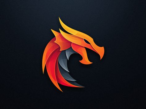 Dragon by Jhon Ivan Dragon Logo, Logo Design, Black, Design