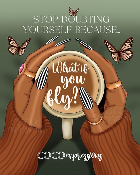 ��✨ Stop doubting yourself because… what if you fly? ✨ Sometimes, the biggest obstacles we face are the limits we place on ourselves. We worry, we hesitate, and we question our own worth. But imagine if, instead of second-guessing, we started showing up with confidence and courage. Imagine embracing the truth that we’re capable of so much more than we give ourselves credit for. This is your reminder: you are more than enough. You have dreams, talents, and strengths that the world needs. Don’t... Stop Doubting Yourself, Doubting Yourself, Second Guessing, Board Manifestation, What If You Fly, Imagine If, Christian Girl, Vision Board Manifestation, Black Hollywood