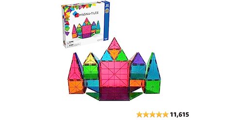 MAGNA-TILES Classic 32-Piece Magnetic Construction Set, The ORIGINAL Magnetic Building Brand Magnetic Building Toys, Magnetic Building Tiles, Mirrored Tile, Magna Tiles, Isosceles Triangle, Magnetic Construction, Classic Tile, Magnetic Tiles, Foundational Skills