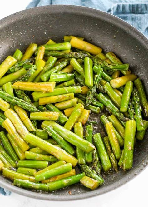 Frozen Asparagus Recipes Sauteed, Frozen Asparagus Recipes, Frozen Asparagus, Cheesy Sausage Pasta, Sauteed Asparagus, Saute Asparagus, Best Asparagus Recipe, Asparagus Seasoning, Vegan Potato Salads