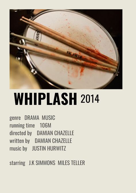 Whiplash Movie Poster, Whiplash Poster, Whiplash Movie, Eminem Wallpapers, Future Poster, Film Posters Art, Film Posters Minimalist, Cinema Art, Lockwood And Co