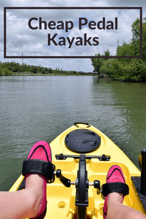 Pedal kayaks are great for kayak fishing and for folks recovering from or dealing with chronic upper-body injuries. They allow you to propel your kayak using your legs so that your shoulders do not have to deal with the constant rotation that comes with using the best kayak paddles. Kayak Accessories Diy, Mokai Kayak, Kayaks For Fishing, Pedal Powered Kayak, Kayak Wheels, Kayaking Aesthetic, Kayak Modifications, 2 Person Kayak, Pedal Kayak