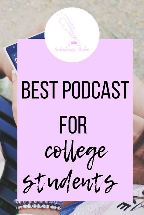 10 Best podcast ideas for college students. Podcast for ambitious and busy students on the go. These podcast deal with everything from everyday life to business and education. Includes dear hank and John, Stuff you missed in history class and the financial diet. Check out these podcast to help you get better and achieve your goals in 2020 #college #uni #podcast #applepodcast #girlboss Podcasts For College Students, Motivational Podcasts For Students, Student Podcasts, Study Podcasts, Grad Student Aesthetic, Podcasts For Students, Educational Podcasts, Podcast Ideas, Motivational Podcasts