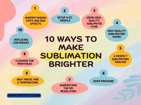 What To Sublimate On, How To Sublimate Tumblers, Sublimation Heat Press Chart, Sublimation Tumbler Ideas, Sublimation For Beginners, Silhouette Cameo Projects Vinyl, Tshirt Printing Business, Cricut Projects Easy, Inkscape Tutorials