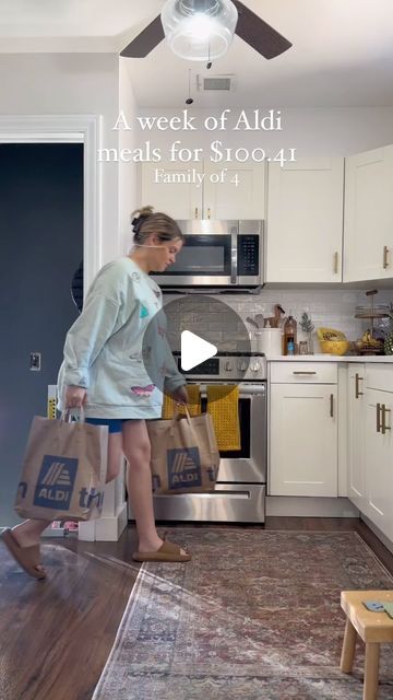 Alison Havens on Instagram: "Right at $100!!! Which meal are you going to try this week?!

 #aldihaul #affordablegroceries #dinnerrecipes #easydinnerideas #budgetgroceries #aldi #groceryhaul #budgetmom #aldidinners
#dinnerldeas" Aldis Meals Dinners, Alison Havens Aldi, Alison Havens Recipes, Aldi Meals On A Budget, Easy Aldi Meals, Aldi Recipes Dinners, Healthy Aldi Meals, Aldis Meals, Aldi Meal Ideas