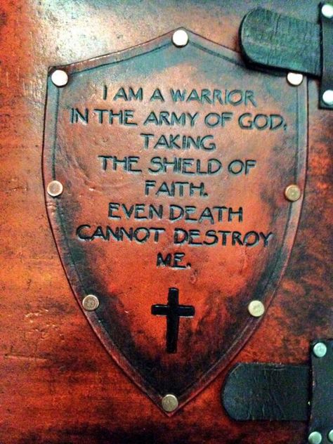 Armor Of God Tattoo, Christian Soldiers, I Am A Warrior, Shield Of Faith, Spiritual Warrior, Warrior Quotes, Armor Of God, The Shield, Prayer Warrior