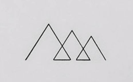 5 Person Tattoo Ideas, Family Triangle Tattoo, Family Of Three Tattoo, Three Peaks Tattoo, Three Sibling Tattoos Simple, 3 Sisters Mountain Tattoo, Three Mountains Tattoo, Three Children Tattoo, Three Arrows Tattoo