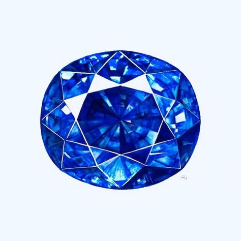 Sapphire Drawing, Drawing Gemstones, Jewelry Rendering, Jewelry Illustration, Jewelry Design Drawing, Drawing Easy, Watercolor Pencils, Fairy Art, Design Drawing